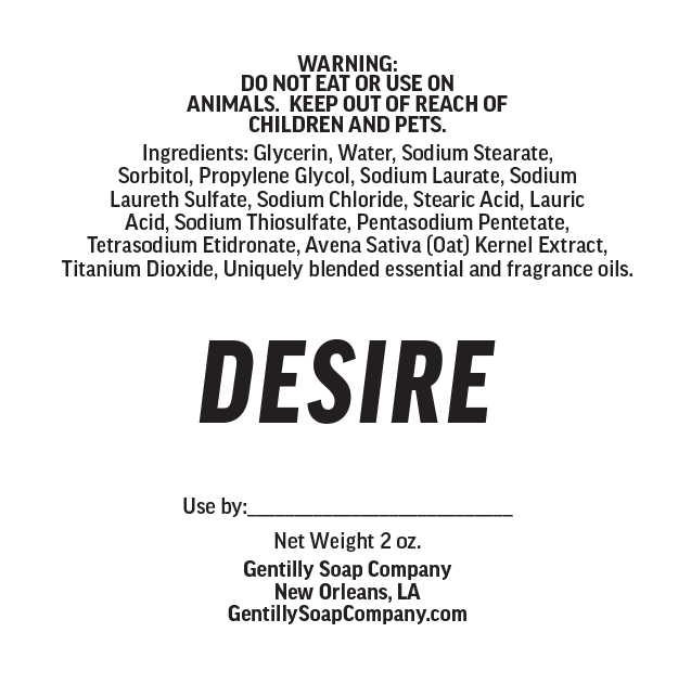 Gentilly Soap Co. DESIRE