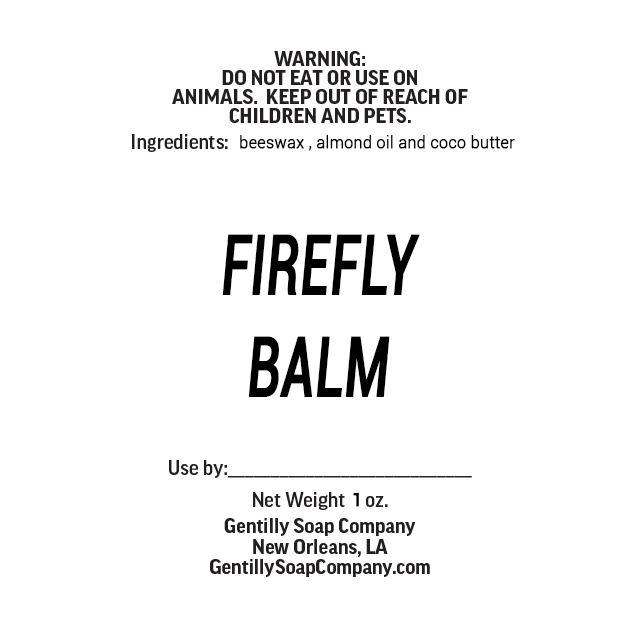 Gentilly Soap Co. FIREFLYBALM