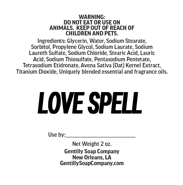 Gentilly Soap Co. LOVESPELL