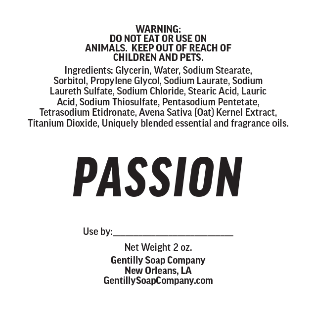 Gentilly Soap Co. PASSION