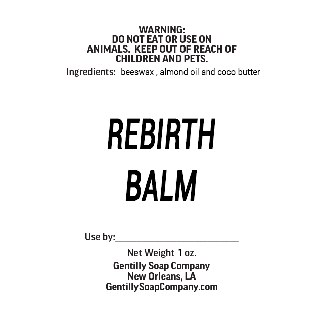 Gentilly Soap Co. REBIRTHBALM