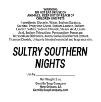 Gentilly Soap Co. SULTRYSOUTHERNNIGHTS