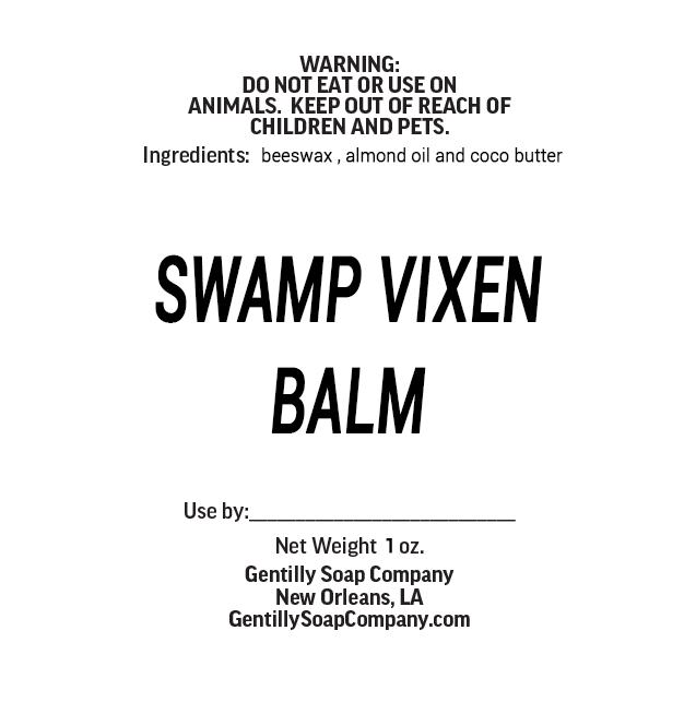 Gentilly Soap Co. SWAMPVIXENBALM